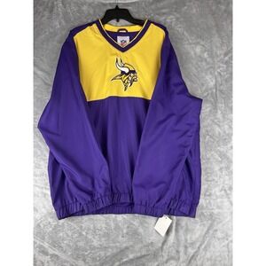 Minnesota Vikings NFL‎  XXL Team Apparel Embroidered Pullover Jacket Large
